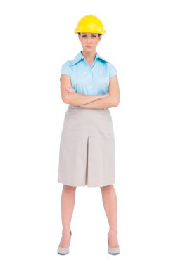 poz ciddi güzel mimar