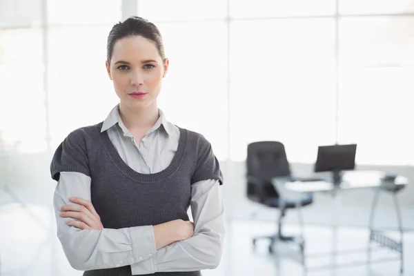 Stern businesswoman posing — Stock Photo, Image