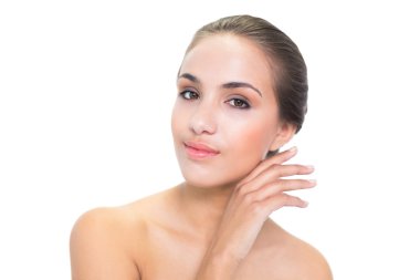 Kameraya bakarak içerik genç kadın