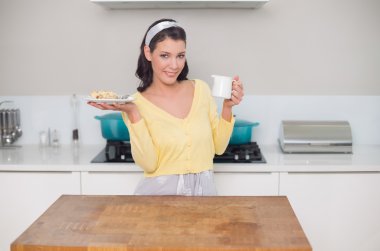 muhteşem modelinde poz tatlı gülümseyen