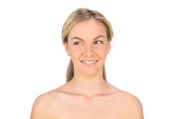 Smiling nude blonde posing — Stock Photo, Image