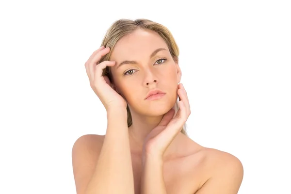 Serious pretty bare blonde posing — Stock Photo, Image