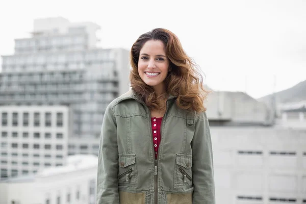 Brunette in winter fashion — Stock Photo, Image