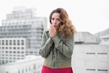 Kış moda güzel esmer