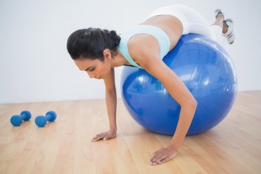 şirin sportif kadın fitness ball eğitimi