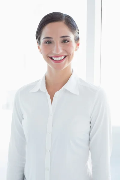 Portrait d'une jeune femme d'affaires souriante — Photo