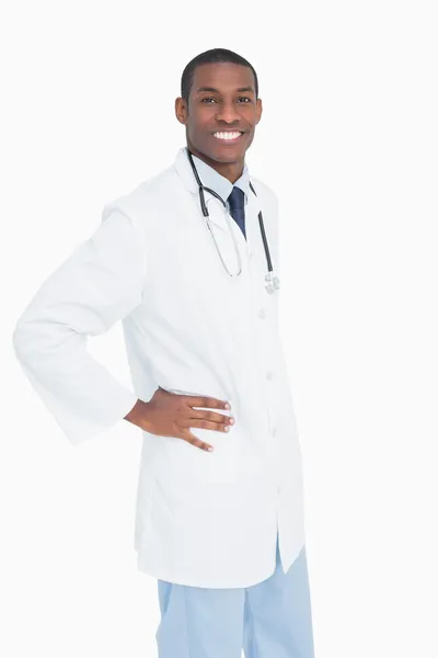 Portrait of a happy male doctor — Stock Photo, Image