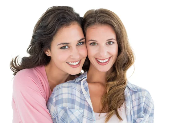 Close-up portrait of beautiful young female friends — Stock Photo, Image