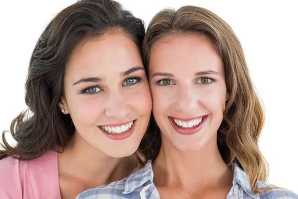 Close-up portret van mooie jonge vrouwelijke vrienden — Stockfoto