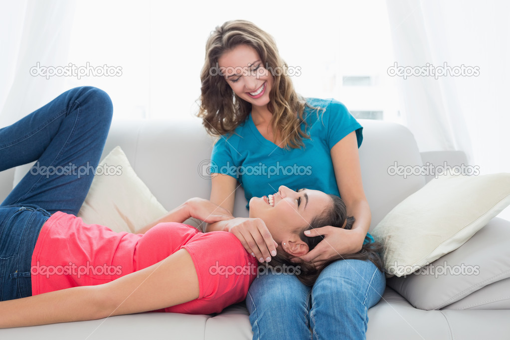 female lap pillow