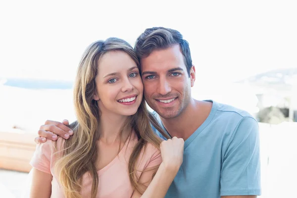 Close-up portrait of a loving young couple — Stock Photo, Image