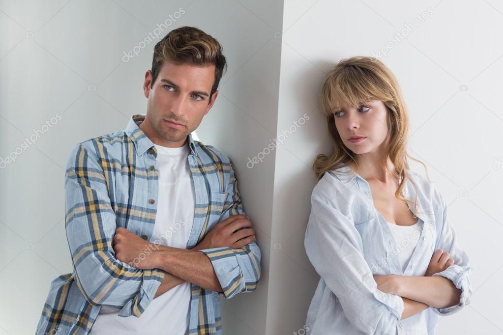 Couple not talking after an argument