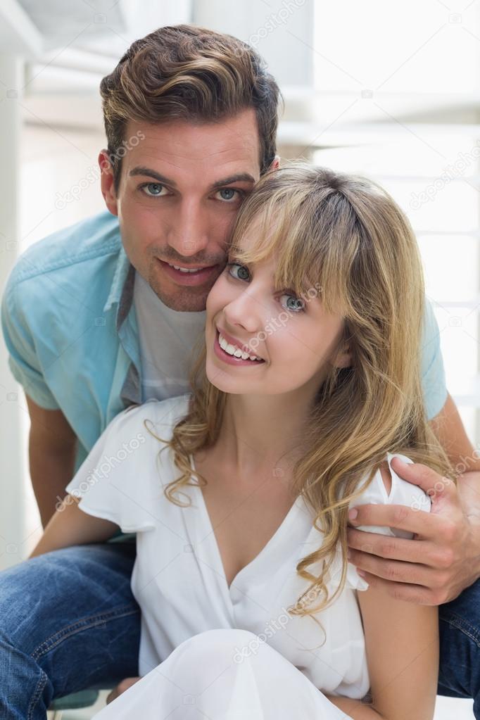 Close-up portrait of a loving couple