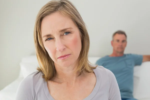 Unhappy couple not talking after an argument — Stock Photo, Image