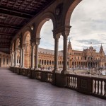 Hall of Columns in the Plaza of Spain in Seville Hall of Columns in the Plaza of Spain in Seville
