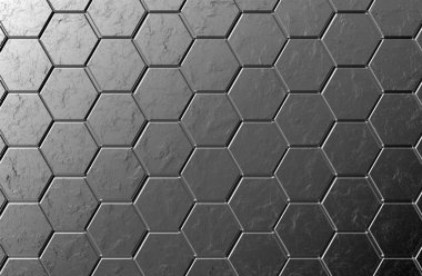 beyaz altıgenler ve altın trim