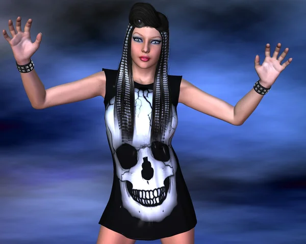 Kız görüntüye karşılık gelir.