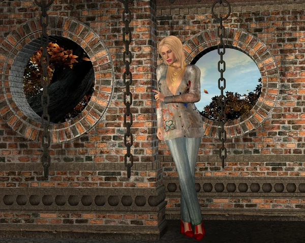 kederlenmiş güzel kız