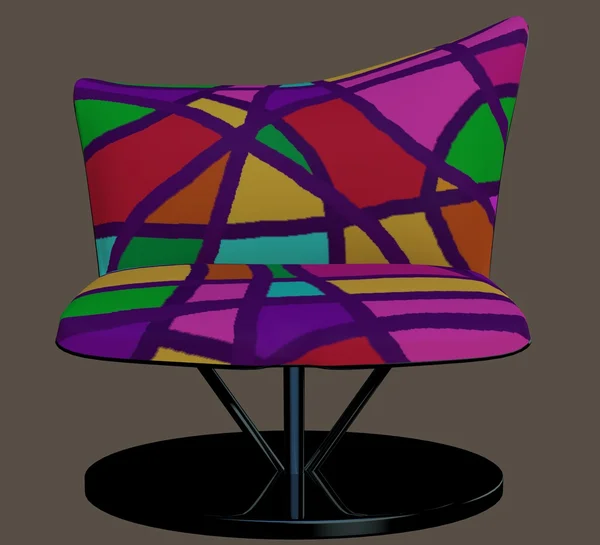 gri bir arka plan üzerinde modern sandalye