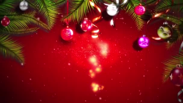 Motion backgrounds high definition - Christmas balls — Stock Video