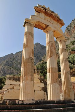 kırsal Yunan delphi Tapınağı