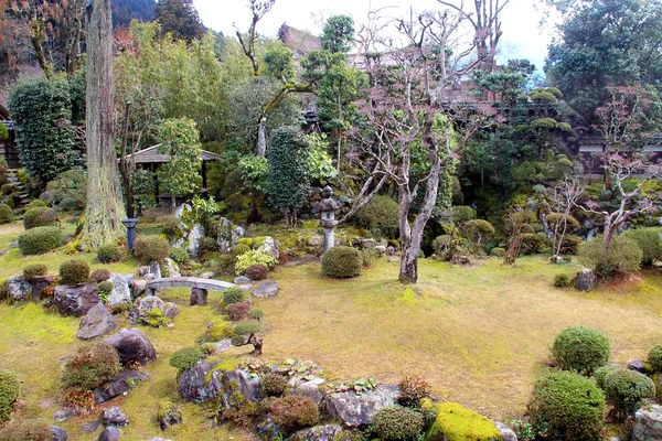 日本の古い寺庭園 — ストック写真