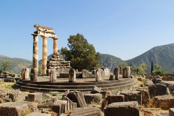 Rural Griekse tempel van delphi — Stockfoto