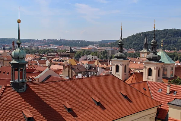 prague, Çek Cumhuriyeti, kırmızı çatılar