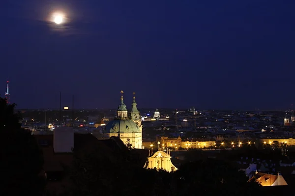 밤, 체코 프라하 — 스톡 사진
