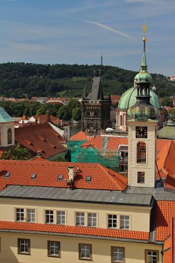 prague, Çek Cumhuriyeti, kırmızı çatılar