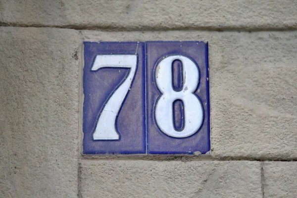 Numéro de la maison municipale — Photo