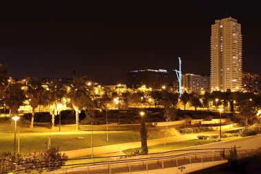 cidade de Valência, à noite, Espanha