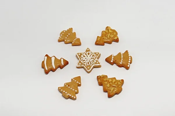 Christmas Gingerbread Cookies — Stock Photo, Image