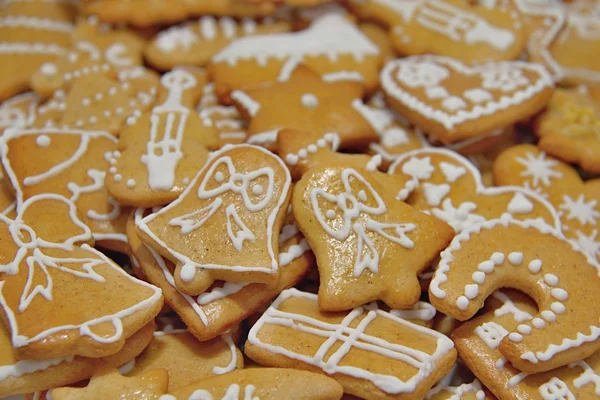 Biscoitos de gengibre de Natal — Fotografia de Stock