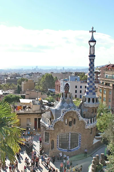 Park Guell, Barcelona, Spanje — Stockfoto