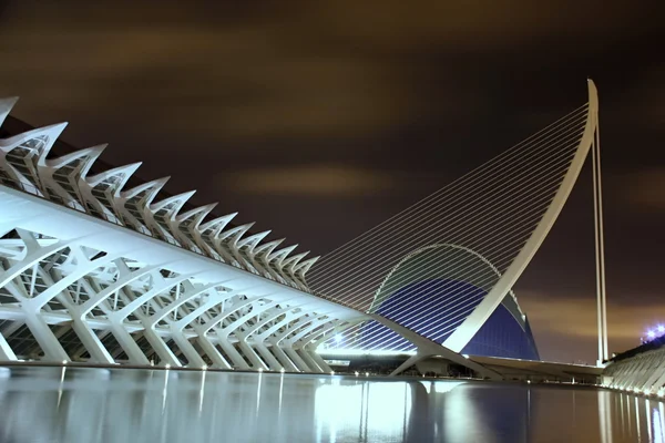 City of Valencia at Night, Spain — Stock Photo, Image