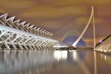 cidade de Valência, à noite, Espanha