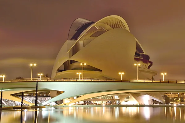 City of Valencia at Night, Spain — Stock Photo, Image
