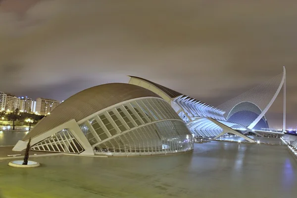 City of Valencia at Night, Spain — Stock Photo, Image