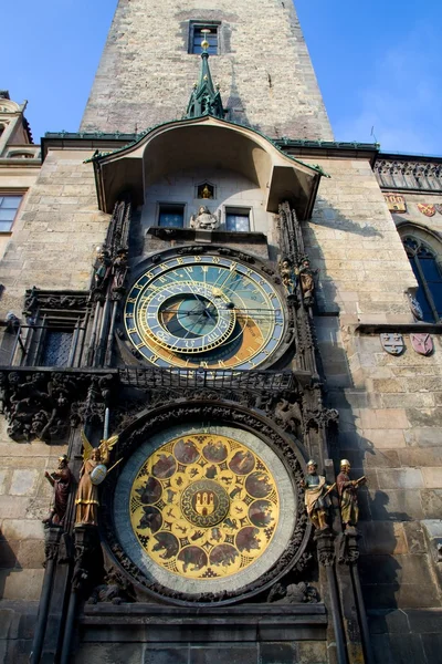 Prague Old Town Square Clocks — Stock Photo, Image