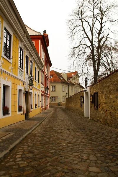 Prague and its red roofs, hidden streets and old houses — Stock Photo, Image