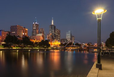 Melbourne manzarası, gece