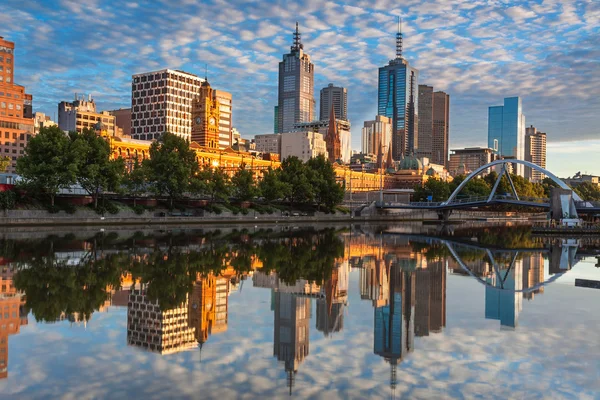 Panoramę Melbourne — Zdjęcie stockowe