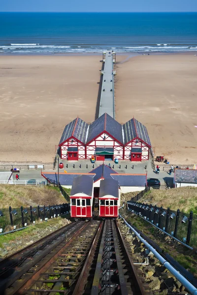 Ferrovia funicular — Fotografia de Stock