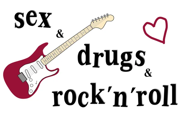 Rock en roll — Stockvector