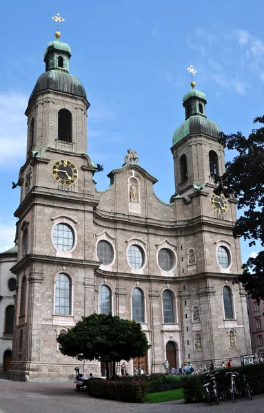 İnnsbruck, Avusturya St. jacob Katedrali (domkirche) — Stok fotoğraf