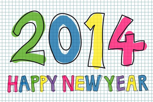 Bonne année 2014 — Image vectorielle
