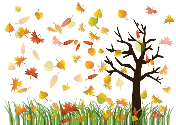 Ilustración de otoño — Vector de stock