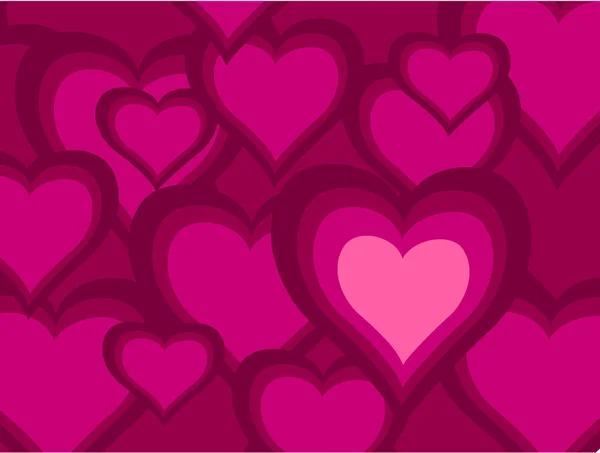 Pink hearts — Stock Vector