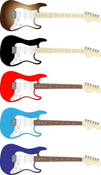 Guitarras eléctricas — Archivo Imágenes Vectoriales